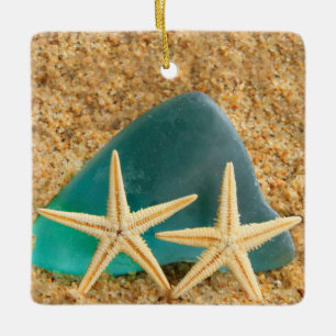 Ornement En Céramique Astérie et Seaglass