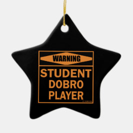Ornement En Céramique Attention! Joueur Dobro Étudiant !