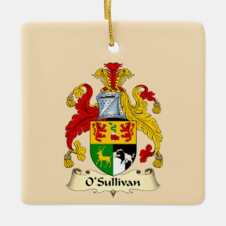 Ornement en céramique au blason de la famille O'Su