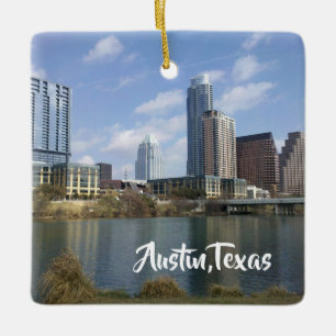 Ornement En Céramique Austin, Texas Christmas Orament Keepsaké