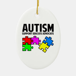 Ornement En Céramique Autisme