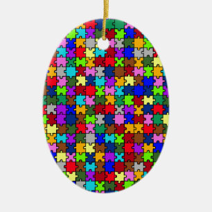 Ornement En Céramique Autistic Jigsaw