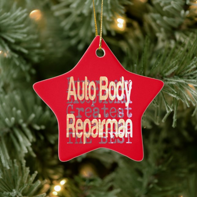 Ornement En Céramique Auto Body Repman Extraordinaire (Arbre)