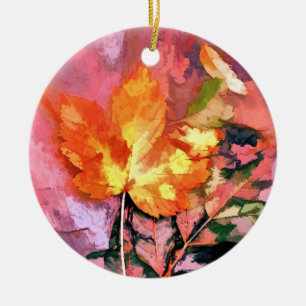 ORNEMENT EN CÉRAMIQUE AUTOMNE