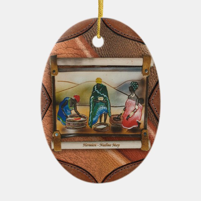 Ornement en céramique avec deux graphiques (Devant)