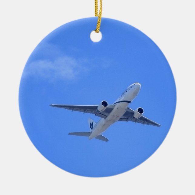 Ornement En Céramique Avion commercial (Devant)