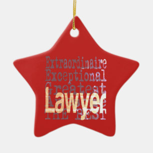 Ornement En Céramique Avocat ordinaire