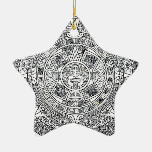 Ornement En Céramique AZTEC OU MEXICA mexicaine