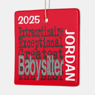 Ornement En Céramique Babysitter Extraordinaire CUSTOM