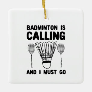 Ornement En Céramique Badminton - Badminton