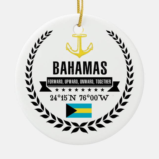 Ornement En Céramique Bahamas (Devant)