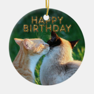 Ornement En Céramique Baiser d'anniversaire