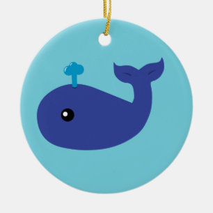 Ornement En Céramique Baleine mignonne
