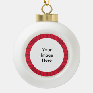 Ornement en céramique Ball Red Frame !