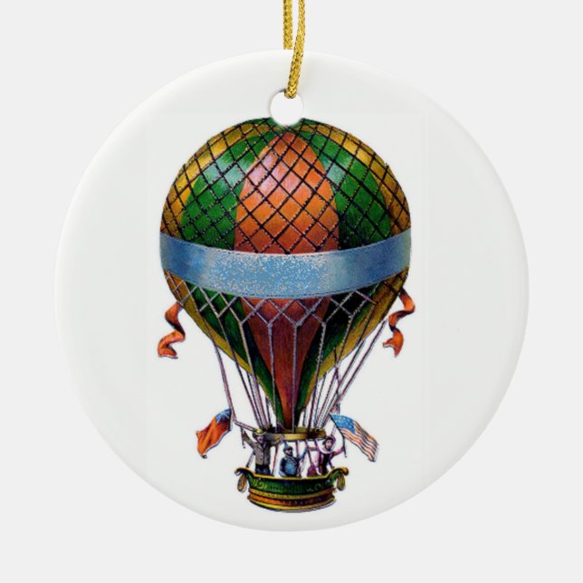 Ornement En Céramique Ballon à air chaud (Devant)