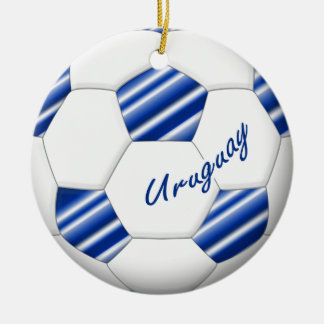 Ornement En Céramique Ballon de FOOTBALL URUGUAY equipe nationale 2014