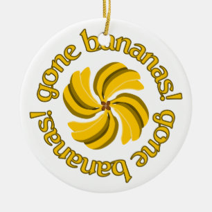 Ornement En Céramique Bande de bananes ! ornement, personnaliser