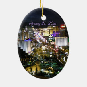Ornement En Céramique Bande de Las Vegas personnalisée