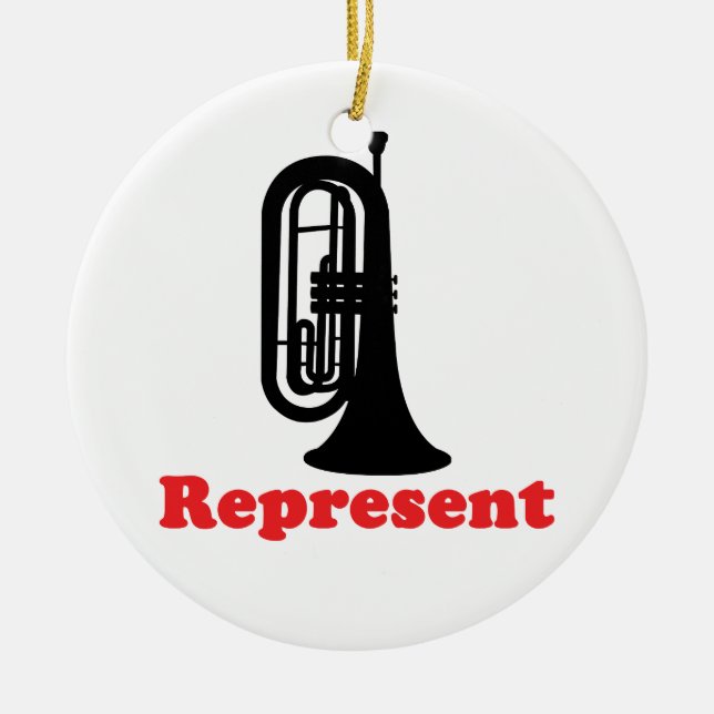 Ornement En Céramique Bande de marquage Baritone Représenter (Devant)