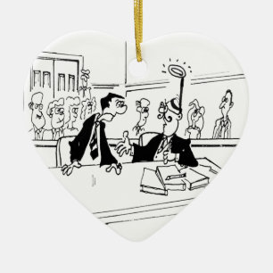 Ornement En Céramique Bande dessinée 5299 d'avocat