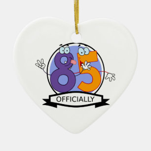 Ornement En Céramique Bannière d'anniversaire officielle 85
