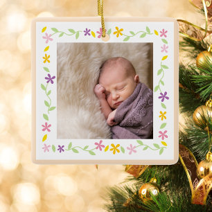 Ornement En Céramique Baptême de Christening Baptême de genre Neutre béb