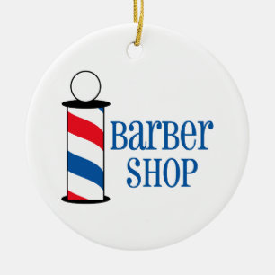 Ornement En Céramique Barber Shop