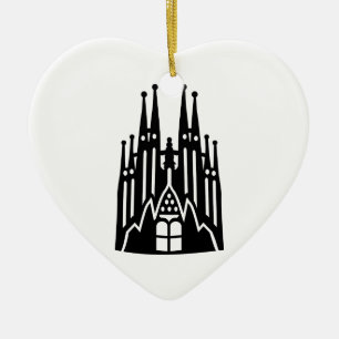 Ornement En Céramique Barcelone Sagrada Familia