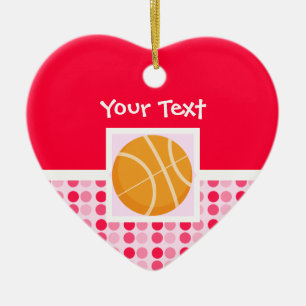 Ornement En Céramique Basket-ball mignon