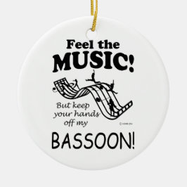 Ornement En Céramique Bassoon Sent La Musique