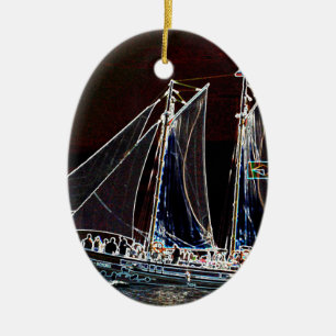 Ornement En Céramique Bateau à voile - Photographie abstraite