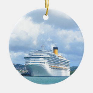 Ornement En Céramique Bateau de croisière