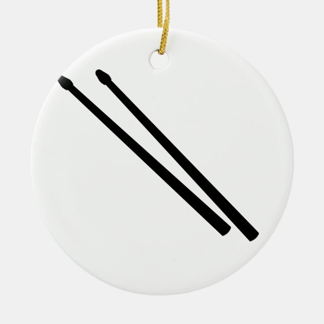 Ornement En Céramique Bâtons de tambour (Devant)