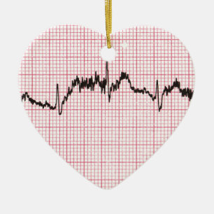 Ornement En Céramique Battement de coeur III