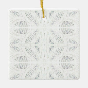 Ornement En Céramique BATTENBURG LACE Carré en céramique