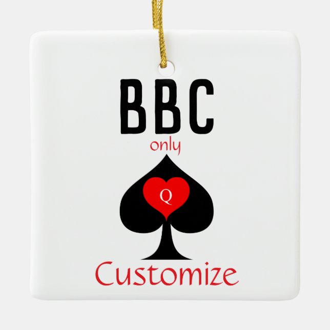 Ornement En Céramique BBC Seule pique lame signe Thunder_Cove (Devant)