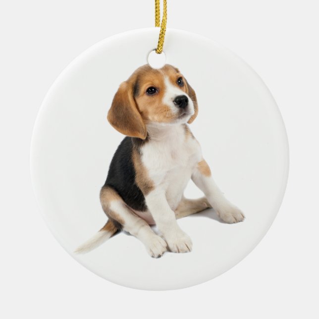 Ornement En Céramique Beagle Puppy (Devant)
