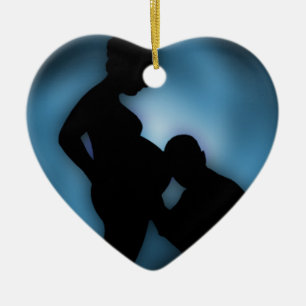 Ornement En Céramique bébé attendu