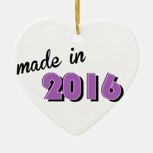 Ornement En Céramique Bébé Fabriqué En Violet 2016