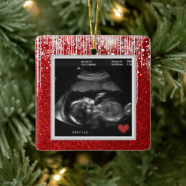 Ornement En Céramique Bébé Ultrasons Bientôt Photo
