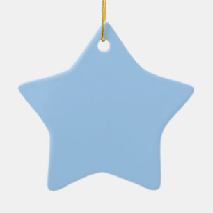 Ornement En Céramique Bébé yeux bleus (couleur solide)