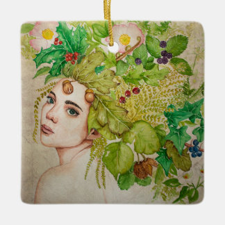 Ornement En Céramique Belle aquarelle druide