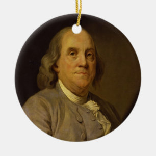 Ornement En Céramique Benjamin Franklin par Joseph-Siffred Duplessis
