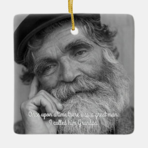 Ornement En Céramique Bereavement Memorial Keepsaké pour grand-père