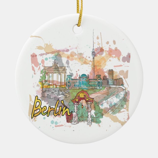 Ornement En Céramique Berlin (Devant)