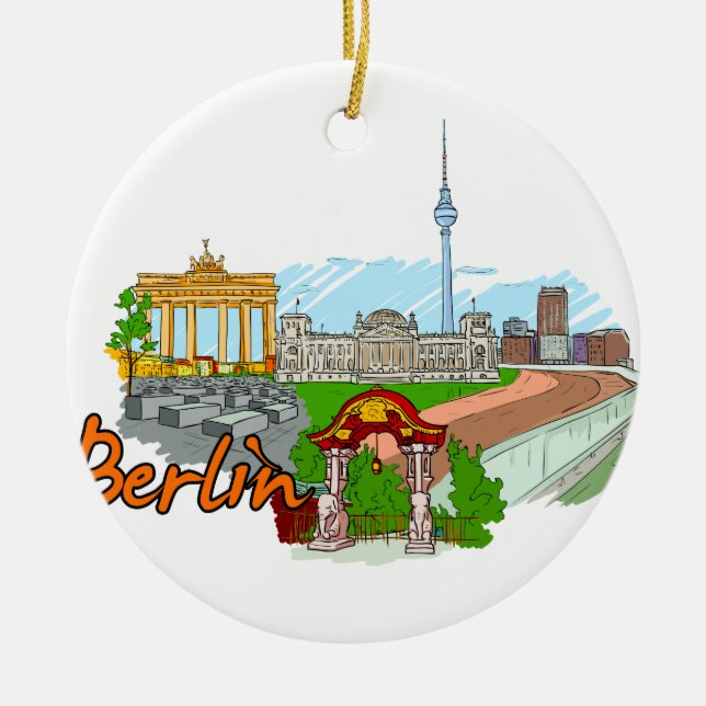 Ornement En Céramique Berlin - l'Allemagne (Devant)