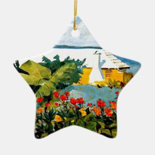 Ornement En Céramique Bermudes - Jardin Fleur et Bungalow