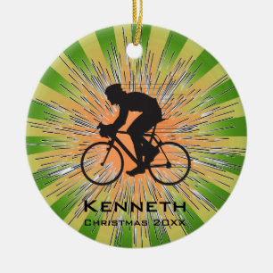 Ornement En Céramique Bicyclage de l'ornement de vélo