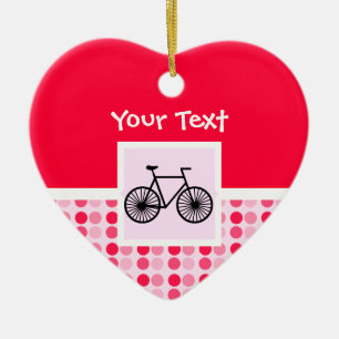Ornement En Céramique Bicyclette mignonne