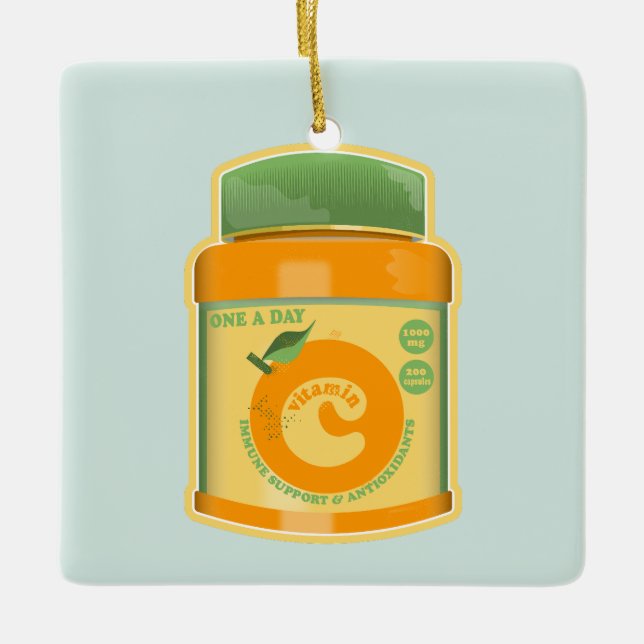 Ornement En Céramique Bien-être vitamine C (Devant)